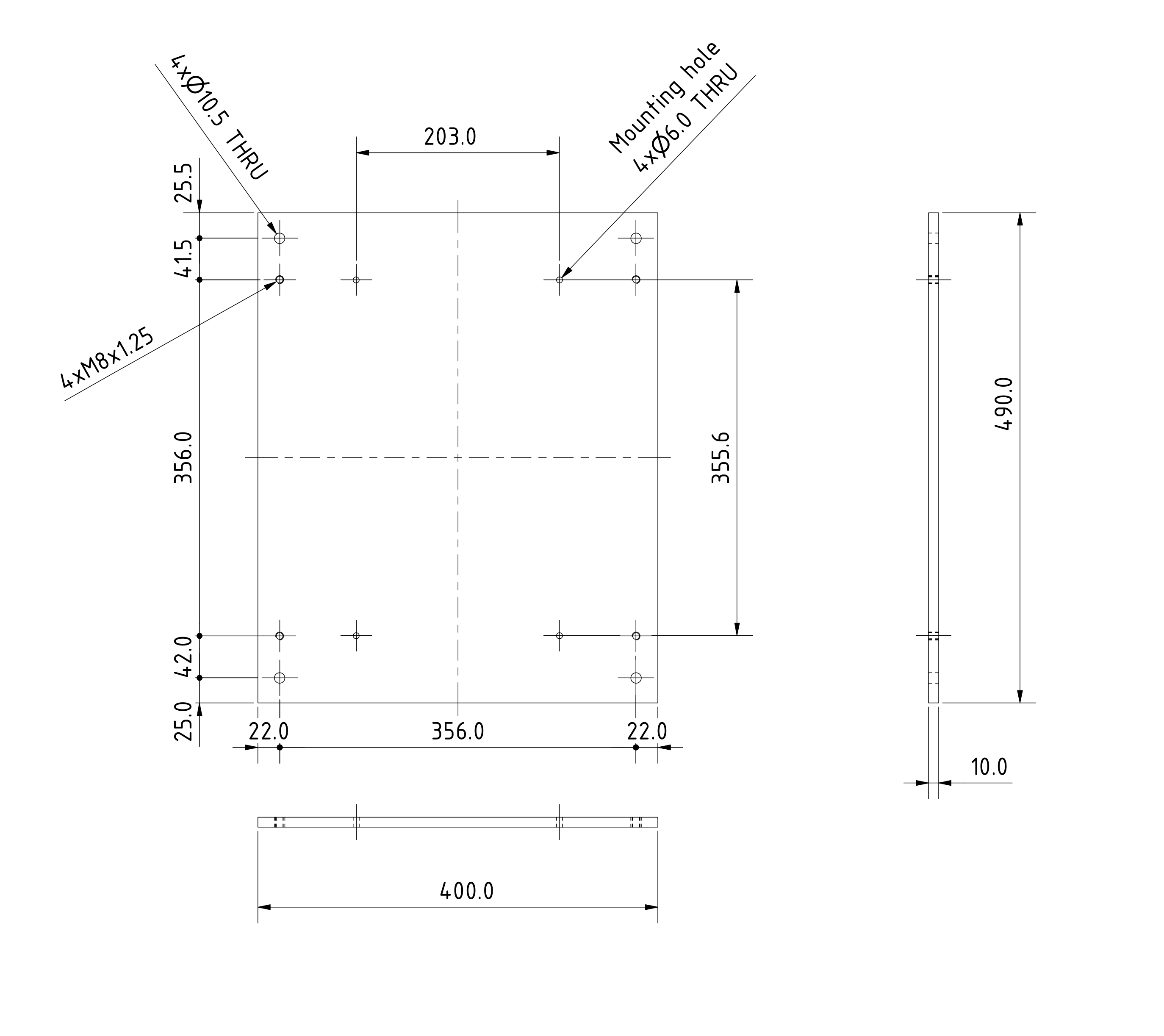NSN Conversion plate, BLACK